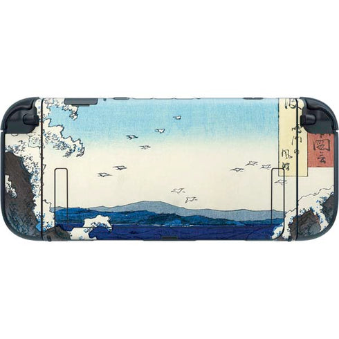 View of the Naruto whirlpools at Awa by Hiroshige Nintendo Switch 2 (2025) with Joy-Con Skin